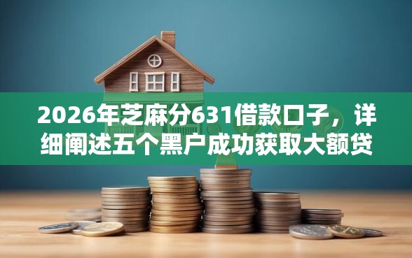 2026年芝麻分631借款口子，详细阐述五个黑户成功获取大额贷款的软件