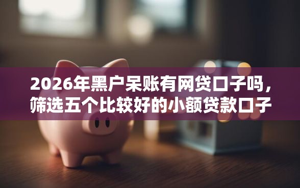 2026年黑户呆账有网贷口子吗,筛选五个比较好的小额贷款口子 2026年黑户呆账有网贷口子吗,筛选五个比较好的小额贷款口子