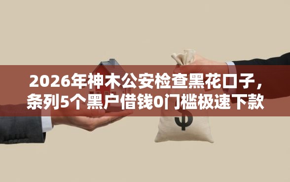 2026年神木公安检查黑花口子，条列5个黑户借钱0门槛极速下款平台