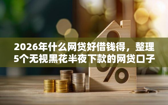2026年什么网贷好借钱得，整理5个无视黑花半夜下款的网贷口子