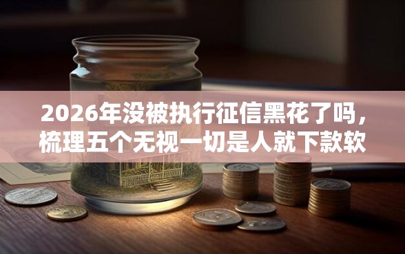 2026年没被执行征信黑花了吗，梳理五个无视一切是人就下款软件