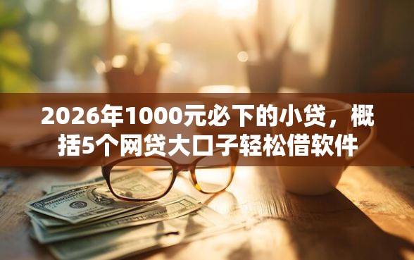 2026年1000元必下的小贷，概括5个网贷大口子轻松借软件