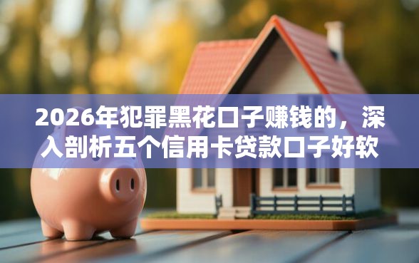 2026年犯罪黑花口子赚钱的，深入剖析五个信用卡贷款口子好软件