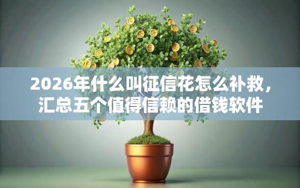 2026年什么叫征信花怎么补救，汇总五个值得信赖的借钱软件