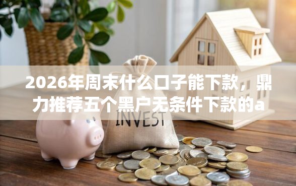 2026年周末什么口子能下款，鼎力推荐五个黑户无条件下款的app