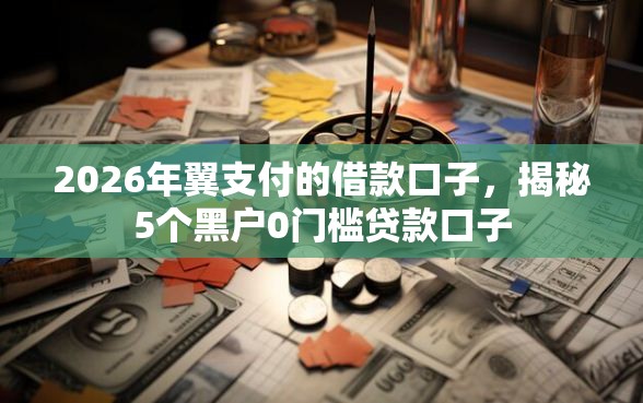 2026年翼支付的借款口子，揭秘5个黑户0门槛贷款口子