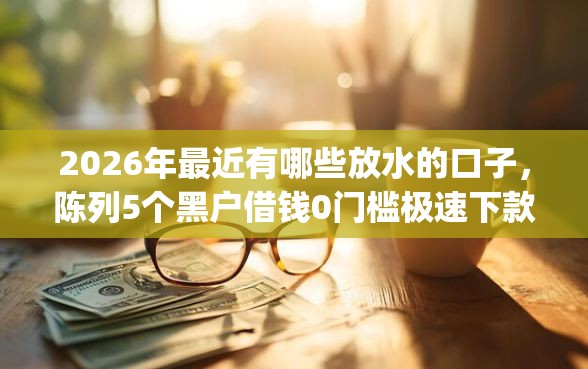 2026年最近有哪些放水的口子，陈列5个黑户借钱0门槛极速下款app