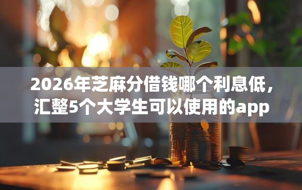 2026年芝麻分借钱哪个利息低，汇整5个大学生可以使用的app