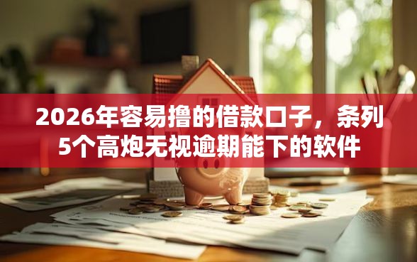 2026年容易撸的借款口子，条列5个高炮无视逾期能下的软件