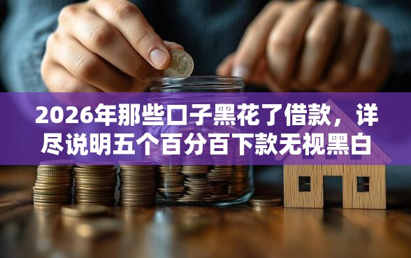 2026年那些口子黑花了借款，详尽说明五个百分百下款无视黑白户口子