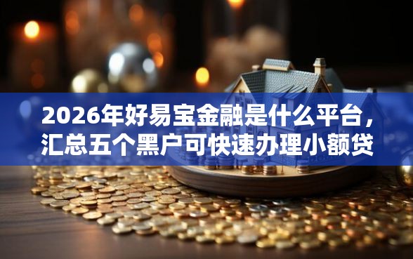 2026年好易宝金融是什么平台，汇总五个黑户可快速办理小额贷款业务的软件