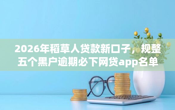 2026年稻草人贷款新口子，规整五个黑户逾期必下网贷app名单