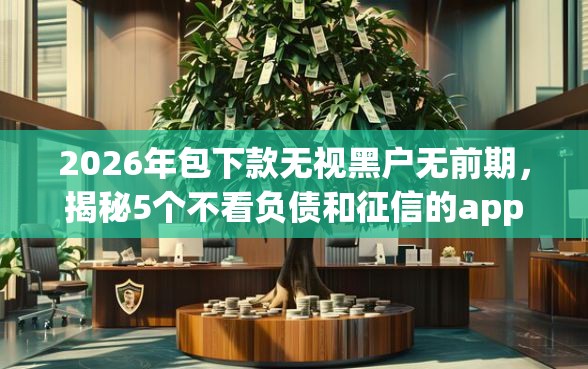 2026年包下款无视黑户无前期，揭秘5个不看负债和征信的app