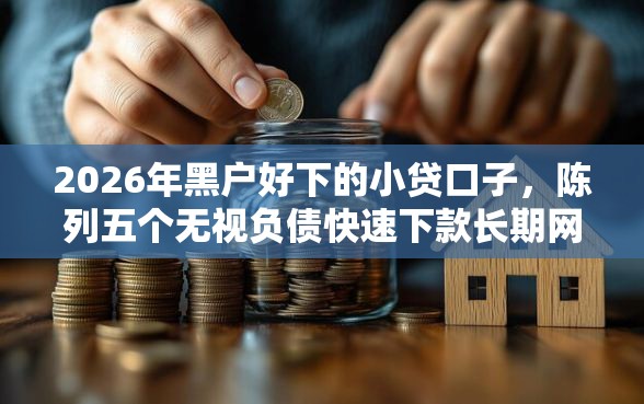 2026年黑户好下的小贷口子，陈列五个无视负债快速下款长期网贷的口子