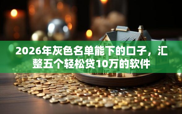 2026年灰色名单能下的口子，汇整五个轻松贷10万的软件