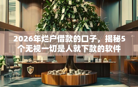 2026年烂户借款的口子，揭秘5个无视一切是人就下款的软件