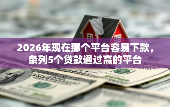 2026年现在那个平台容易下款，条列5个贷款通过高的平台