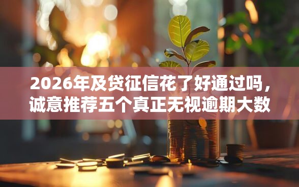 2026年及贷征信花了好通过吗，诚意推荐五个真正无视逾期大数据的网贷平台