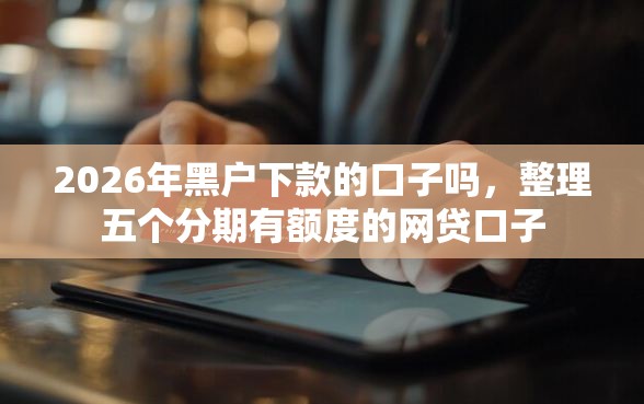 2026年黑户下款的口子吗，整理五个分期有额度的网贷口子