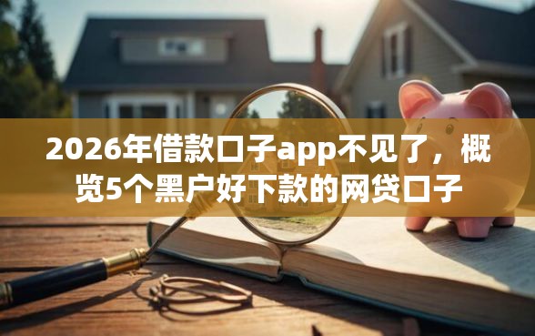 2026年借款口子app不见了，概览5个黑户好下款的网贷口子