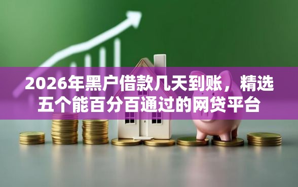 2026年黑户借款几天到账，精选五个能百分百通过的网贷平台