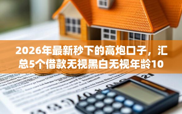2026年最新秒下的高炮口子，汇总5个借款无视黑白无视年龄100%秒过app