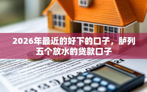 2026年最近的好下的口子，胪列五个放水的贷款口子