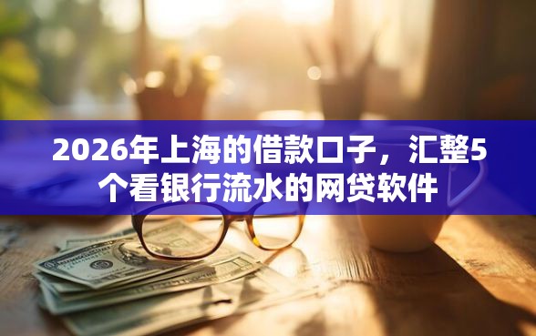 2026年上海的借款口子，汇整5个看银行流水的网贷软件