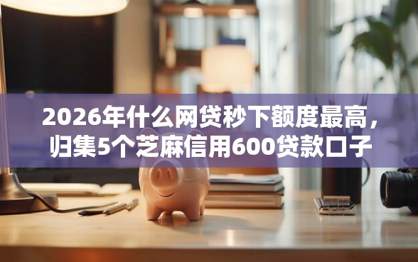 2026年什么网贷秒下额度最高，归集5个芝麻信用600贷款口子