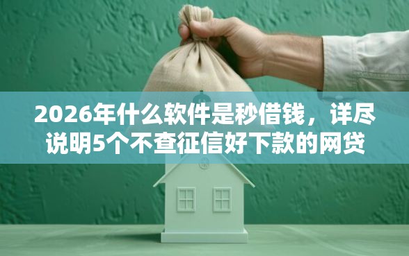 2026年什么软件是秒借钱，详尽说明5个不查征信好下款的网贷软件