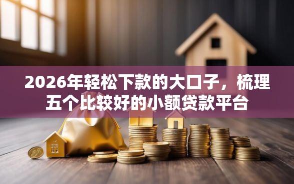 2026年轻松下款的大口子，梳理五个比较好的小额贷款平台
