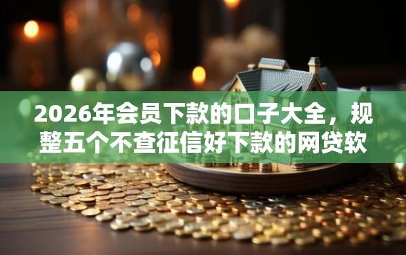 2026年会员下款的口子大全，规整五个不查征信好下款的网贷软件