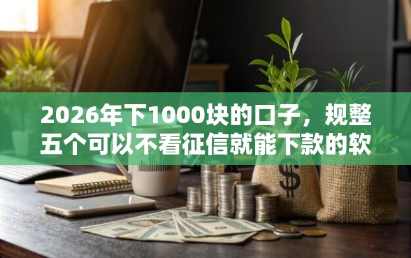 2026年下1000块的口子，规整五个可以不看征信就能下款的软件