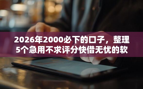 2026年2000必下的口子,整理5个急用不求评分快借无忧的软件 2026年2000必下的口子,整理5个急用不求评分快借无忧的软件