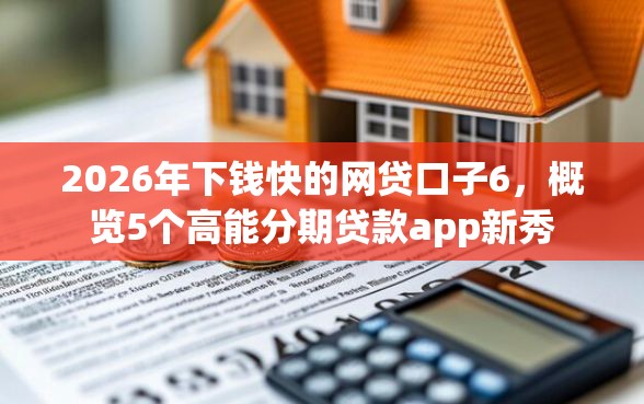 2026年下钱快的网贷口子6，概览5个高能分期贷款app新秀