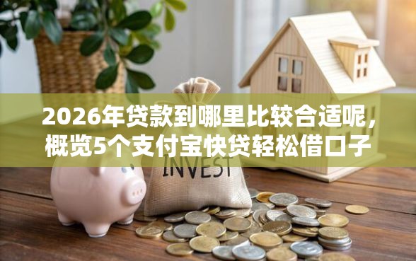 2026年贷款到哪里比较合适呢，概览5个支付宝快贷轻松借口子