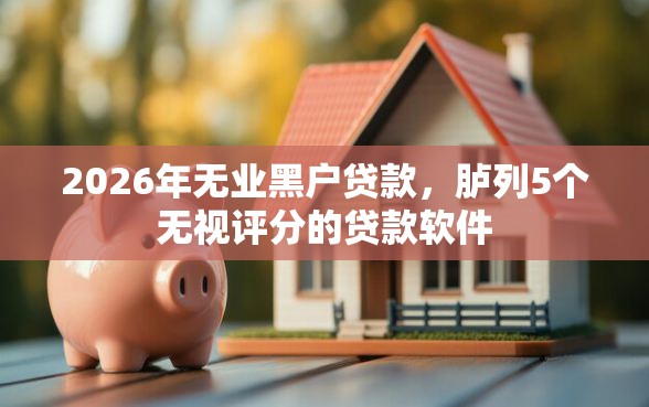 2026年无业黑户贷款,胪列5个无视评分的贷款软件 2026年无业黑户贷款,胪列5个无视评分的贷款软件