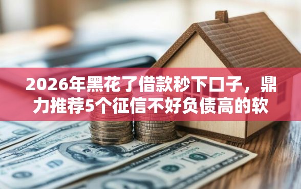 2026年黑花了借款秒下口子，鼎力推荐5个征信不好负债高的软件
