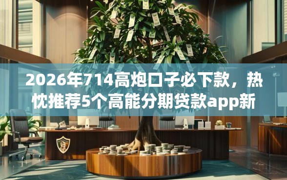 2026年714高炮口子必下款，热忱推荐5个高能分期贷款app新秀