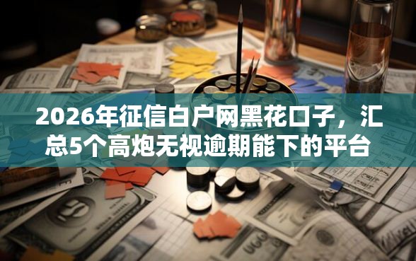 2026年征信白户网黑花口子，汇总5个高炮无视逾期能下的平台