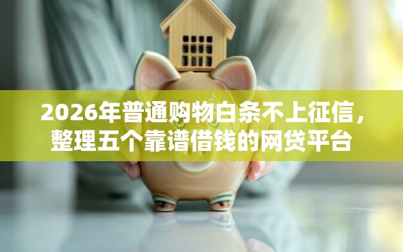 2026年普通购物白条不上征信，整理五个靠谱借钱的网贷平台