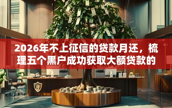 2026年不上征信的贷款月还，梳理五个黑户成功获取大额贷款的平台