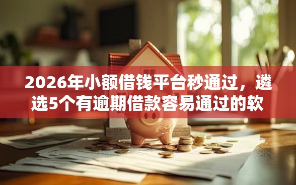 2026年小额借钱平台秒通过，遴选5个有逾期借款容易通过的软件