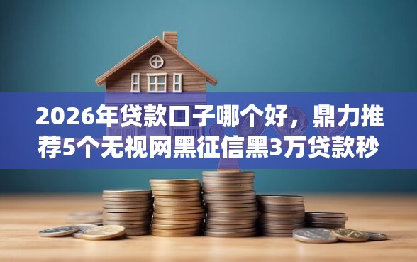 2026年贷款口子哪个好，鼎力推荐5个无视网黑征信黑3万贷款秒款app名单