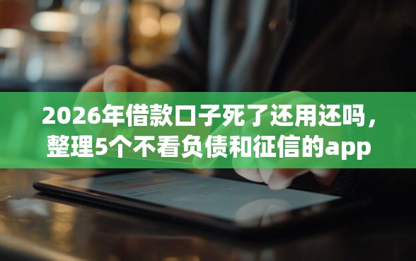 2026年借款口子死了还用还吗，整理5个不看负债和征信的app