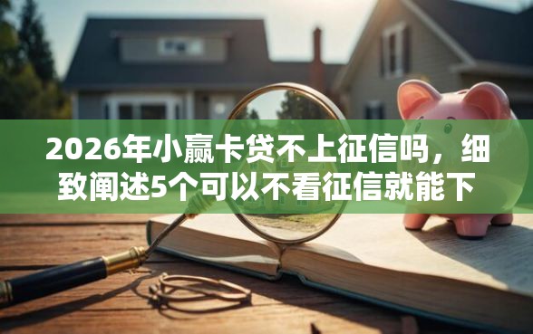 2026年小赢卡贷不上征信吗，细致阐述5个可以不看征信就能下款的口子