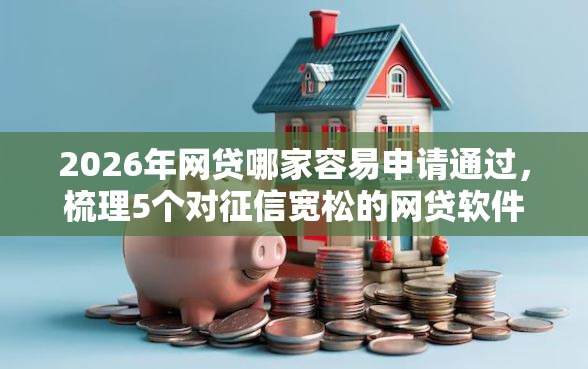 2026年网贷哪家容易申请通过，梳理5个对征信宽松的网贷软件