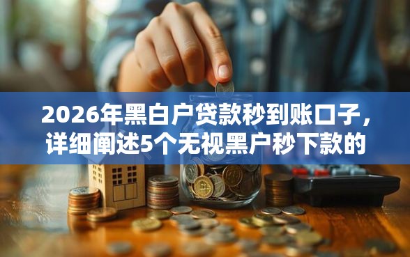 2026年黑白户贷款秒到账口子，详细阐述5个无视黑户秒下款的口子