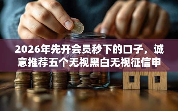 2026年先开会员秒下的口子，诚意推荐五个无视黑白无视征信申请就下款的app