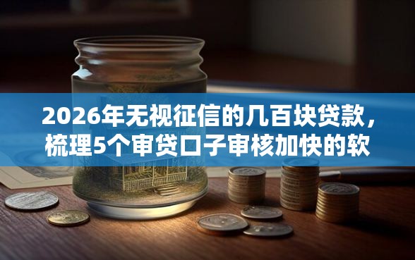 2026年无视征信的几百块贷款，梳理5个审贷口子审核加快的软件
